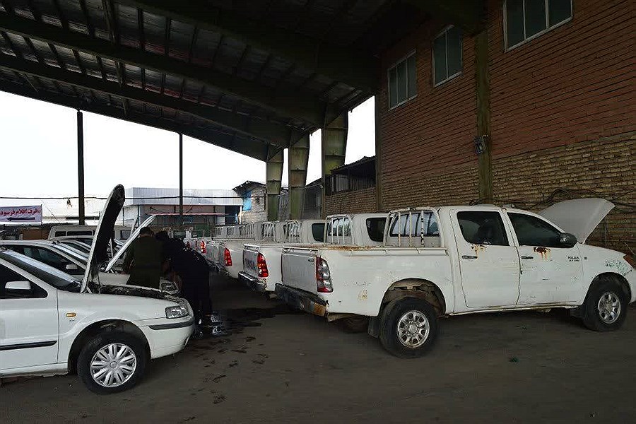 مزایده انواع خودرو و موتورسیکلت توسط پلیس فارس