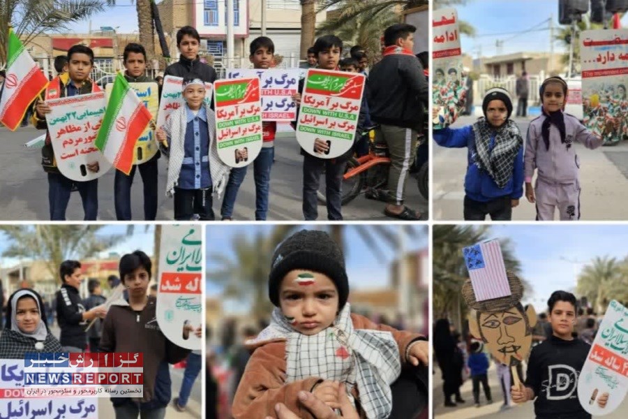 نمایش باشکوه راهپیمایی۲۲ بهمن در بافق