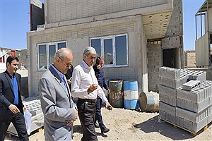 بازدید رئیس هیات عامل صندوق ملی مسکن از روند پیشرفت‌ پروژه های نهضت ملی مسکن در ماهدشت