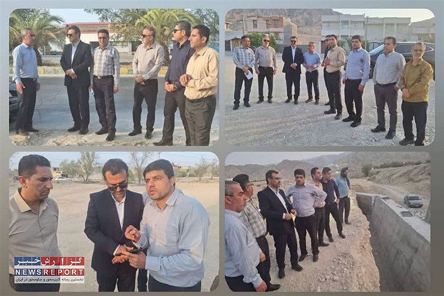 بازدید میدانی فرماندار لامرد از طرح‌های عمرانی برای تحقق زیرساخت‌های بهتر